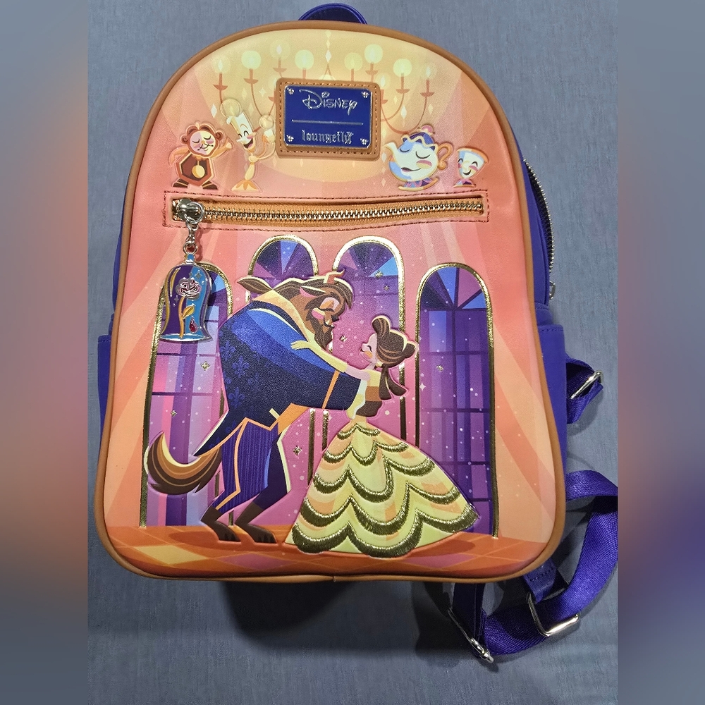 Beauty and the beast loungefly mini backpack